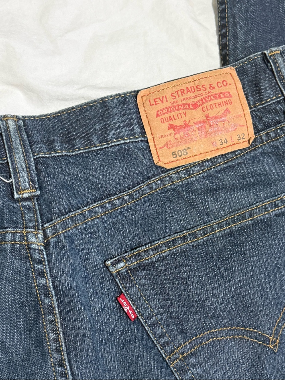 Levi's 508 Relaxed Fit Men's Jeans in Dark Indigo